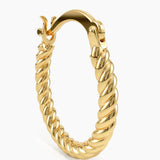 Twisted Rope Hoop Earrings