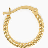 Twisted Rope Hoop Earrings