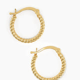Twisted Rope Hoop Earrings
