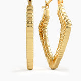 Unique Shape Hoop Earrings