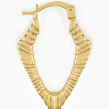 Unique Shape Hoop Earrings