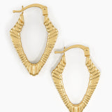 Unique Shape Hoop Earrings