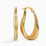 Tapered Hoop Earrings