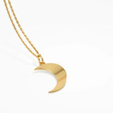 Moon Necklace, solid gold necklace, view 8 | DiaFifth