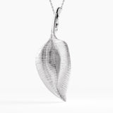 Leaf Necklace, solid gold necklace, view 7 | DiaFifth