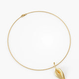 Leaf Necklace, solid gold necklace, view 5 | DiaFifth