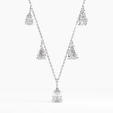 5 Diamond Necklace, solid gold necklace, view 7 | DiaFifth