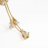5 Diamond Necklace, solid gold necklace, view 8 | DiaFifth