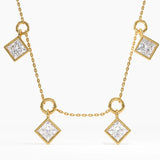 Princess Necklace, solid gold necklace | DiaFifth