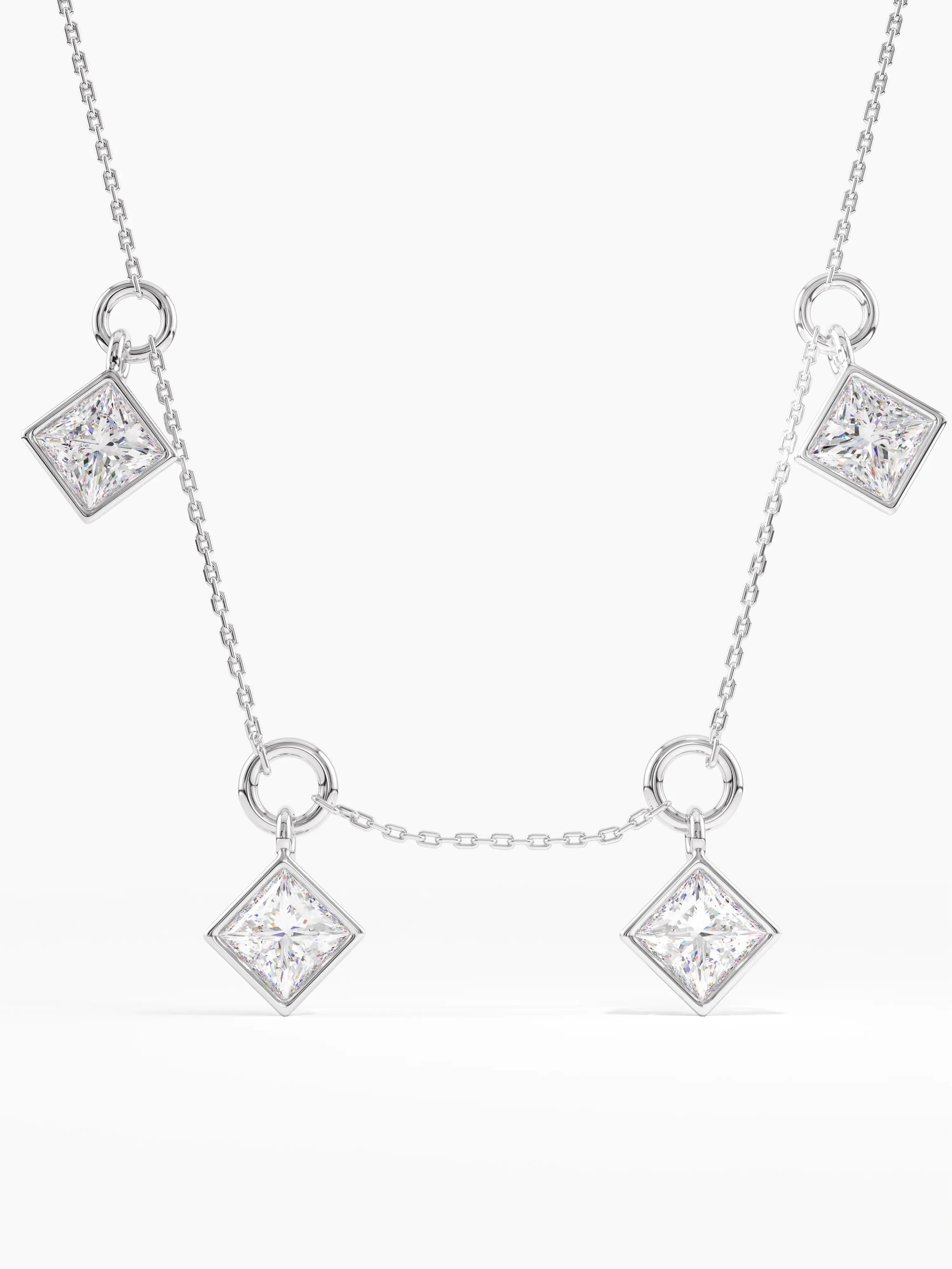 Princess Necklace, solid gold necklace, view 7 | DiaFifth
