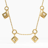 Princess Necklace, solid gold necklace, view 4 | DiaFifth