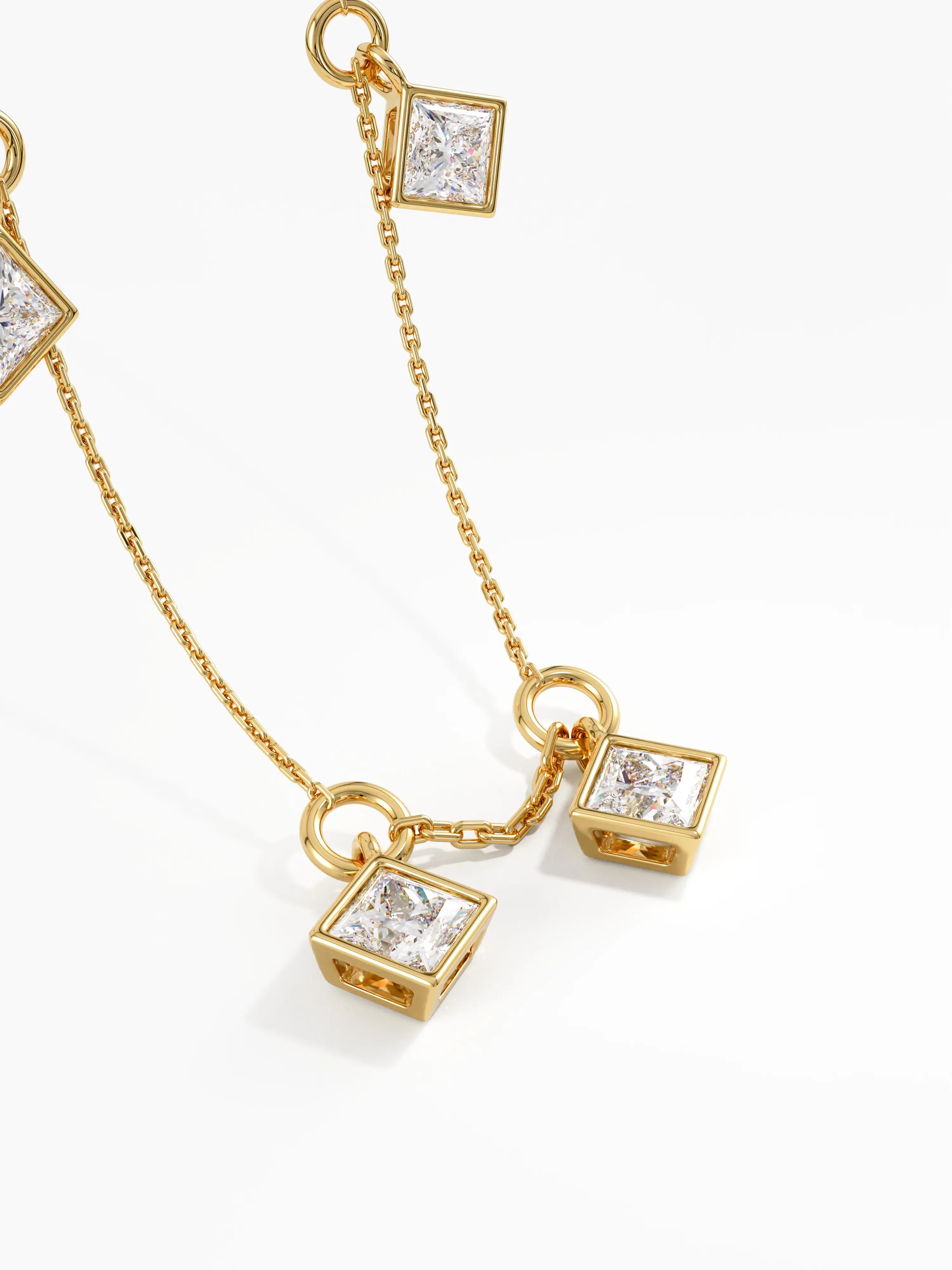 Princess Necklace, solid gold necklace, view 8 | DiaFifth