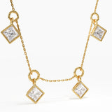 Princess Necklace, solid gold necklace, view 9 | DiaFifth