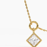 Princess Necklace, solid gold necklace, view 2 | DiaFifth