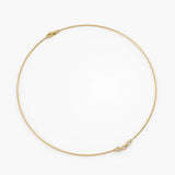 Pear Trio Necklace, solid gold necklace, view 5 | DiaFifth