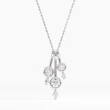 Dangle Necklace, solid gold necklace, view 7 | DiaFifth