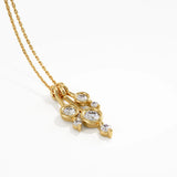 Dangle Necklace, solid gold necklace, view 8 | DiaFifth