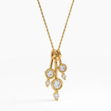 Dangle Necklace, solid gold necklace, view 9 | DiaFifth