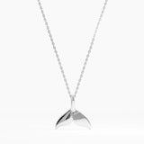 Whale Tail Necklace, solid gold necklace, view 7 | DiaFifth