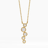 Ascending Necklace, solid gold necklace | DiaFifth