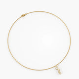 Ascending Necklace, solid gold necklace, view 2 | DiaFifth