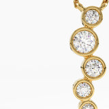 Ascending Necklace, solid gold necklace, view 5 | DiaFifth