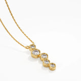 Ascending Necklace, solid gold necklace, view 8 | DiaFifth