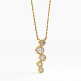Ascending Necklace, solid gold necklace, view 9 | DiaFifth