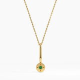 Emerald Necklace, solid gold necklace | DiaFifth