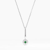 Emerald Necklace, solid gold necklace, view 7 | DiaFifth