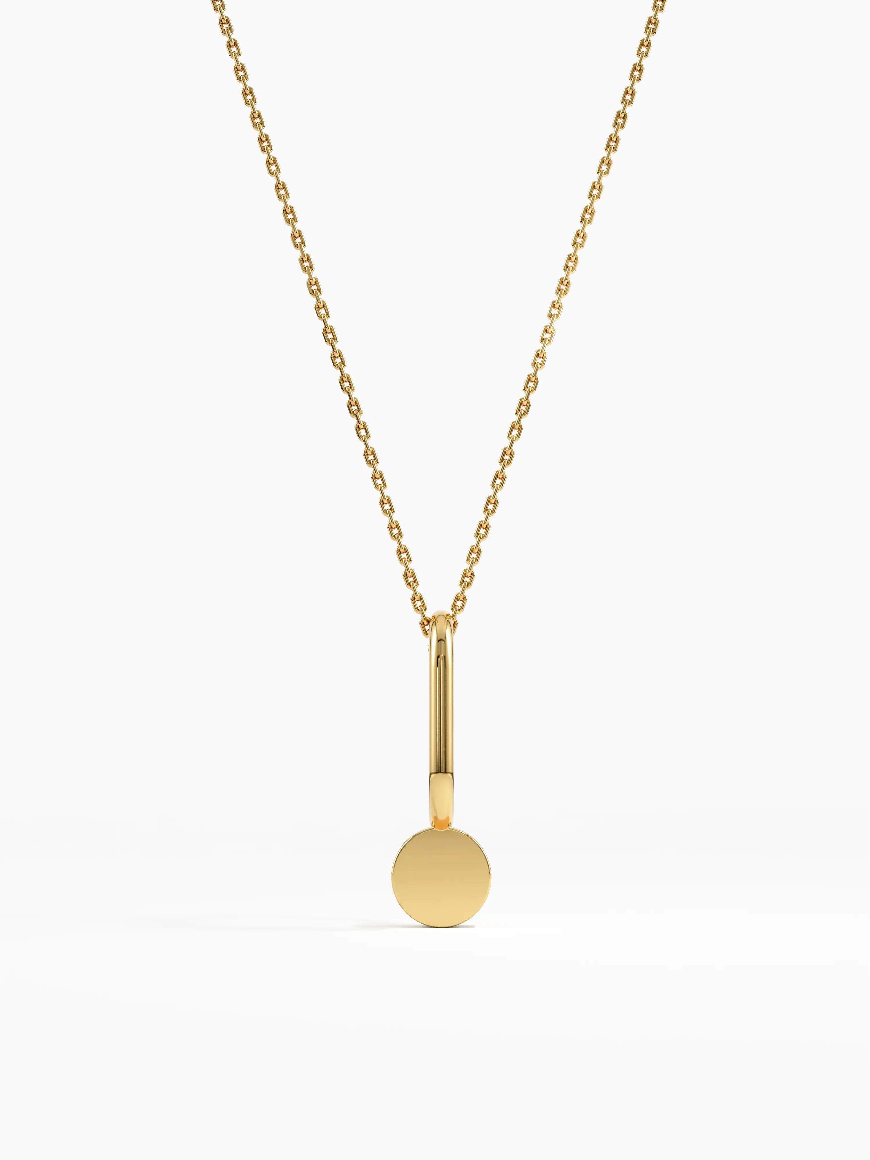 Emerald Necklace, solid gold necklace, view 4 | DiaFifth