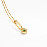 Emerald Necklace, solid gold necklace, view 9 | DiaFifth