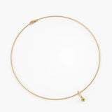 Emerald Necklace, solid gold necklace, view 5 | DiaFifth