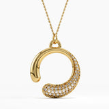 Unique Necklace, solid gold necklace, view 9 | DiaFifth