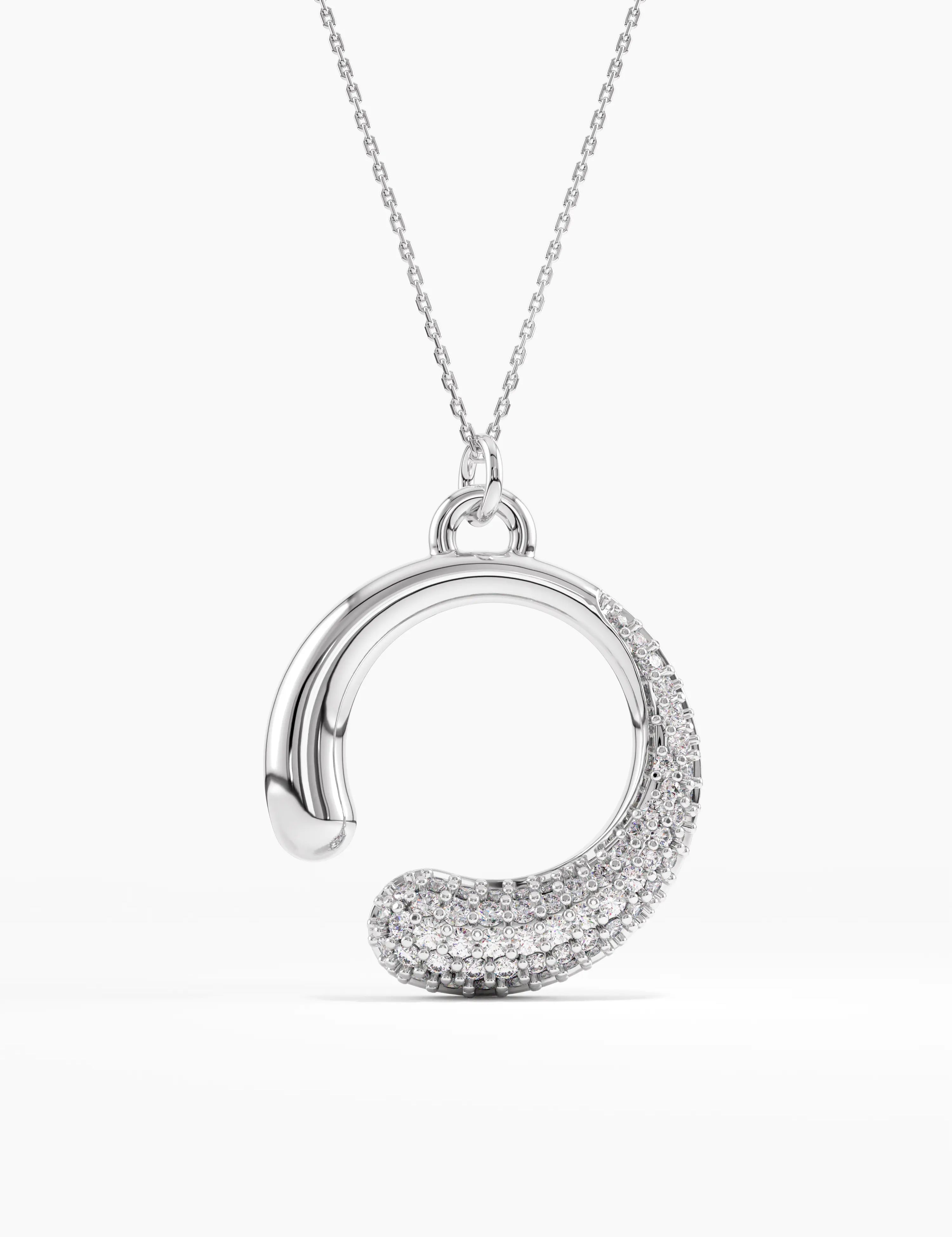 Unique Necklace, solid gold necklace, view 7 | DiaFifth