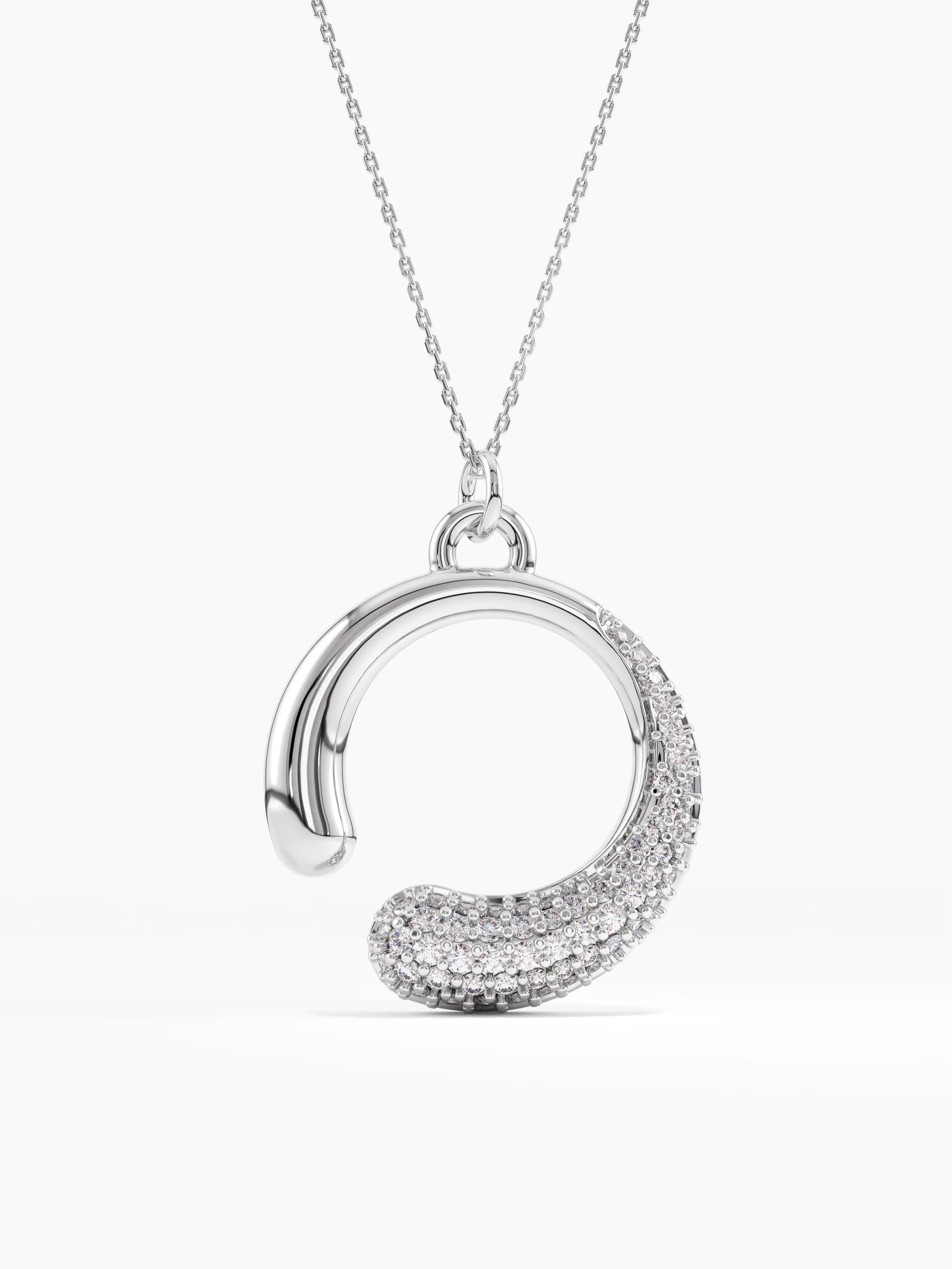 Unique Necklace, solid gold necklace, view 7 | DiaFifth