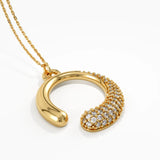 Unique Necklace, solid gold necklace, view 8 | DiaFifth