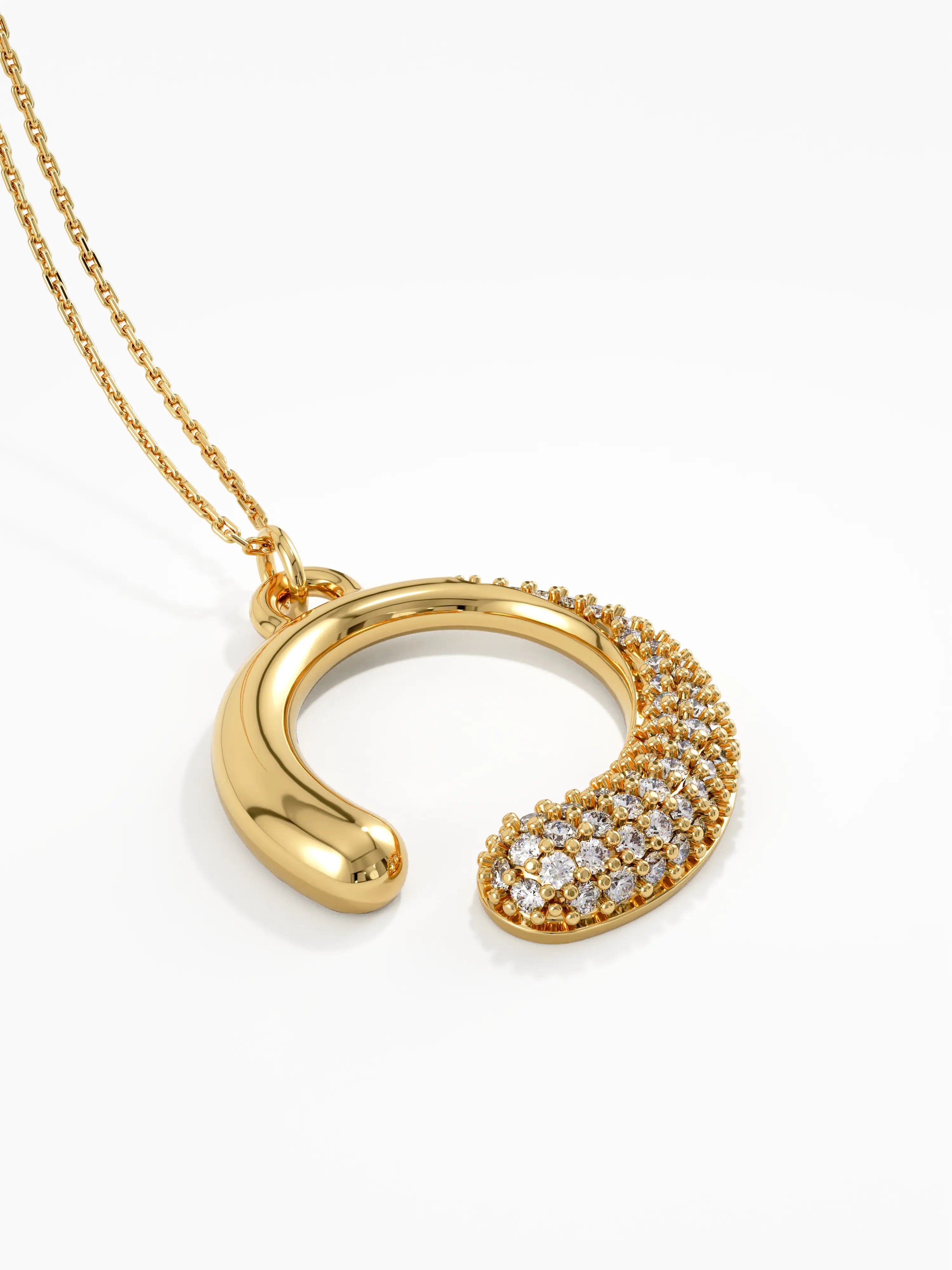 Unique Necklace, solid gold necklace, view 8 | DiaFifth