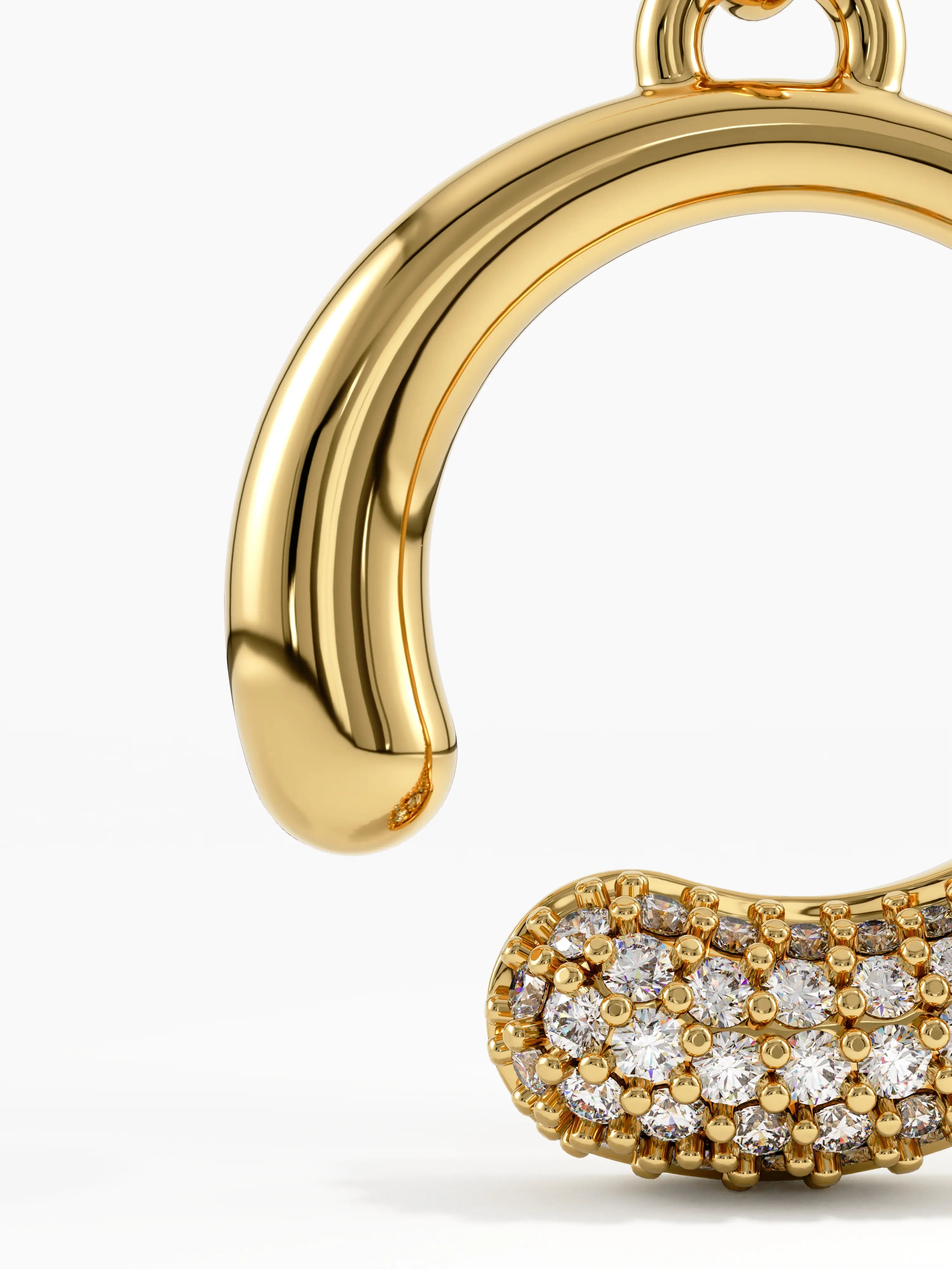 Unique Necklace, solid gold necklace, view 2 | DiaFifth
