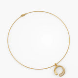 Unique Necklace, solid gold necklace, view 5 | DiaFifth