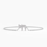 Chai Symbol Bracelet, solid gold bracelet, view 5 | DiaFifth
