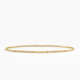 Bar Bracelet, solid gold bracelet | DiaFifth