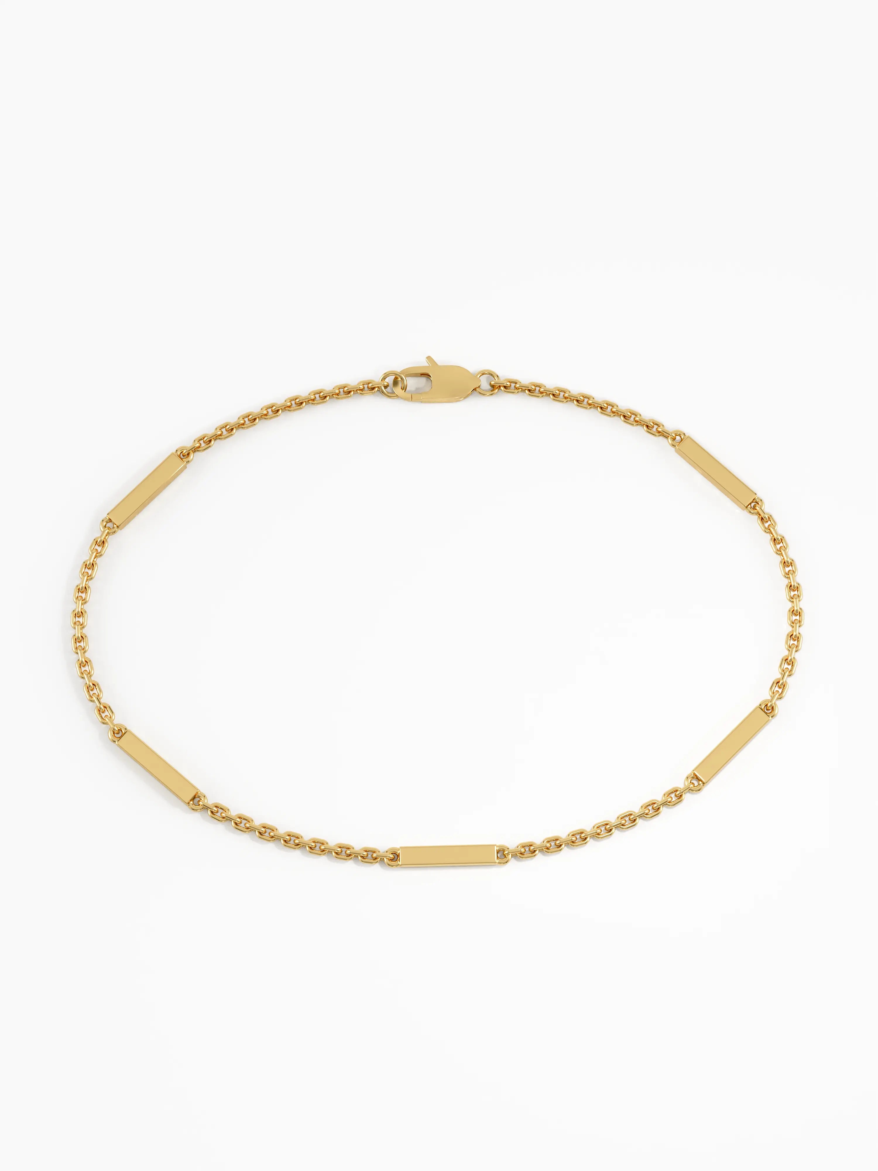 Bar Bracelet, solid gold bracelet, view 5 | DiaFifth
