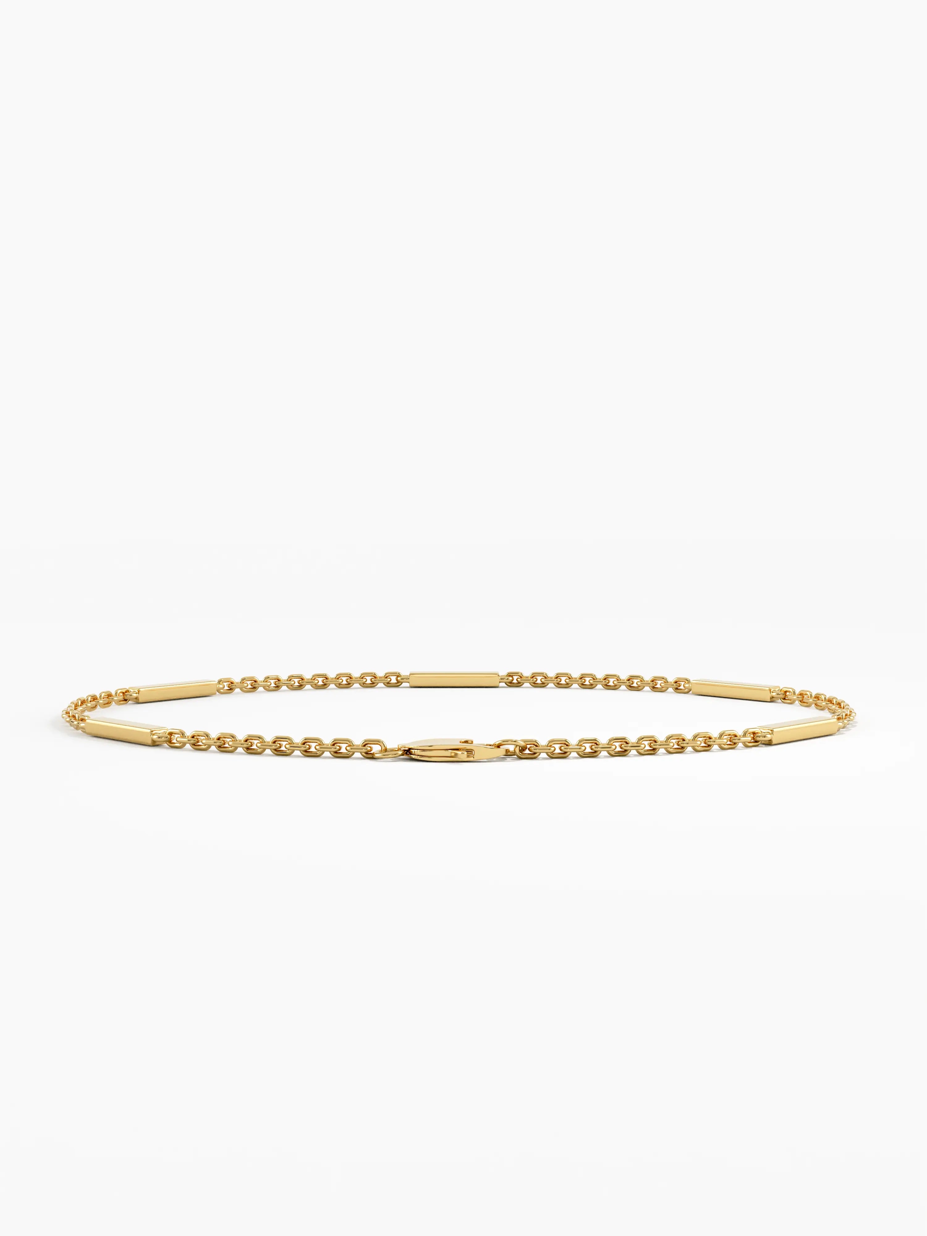 Bar Bracelet, solid gold bracelet, view 4 | DiaFifth