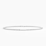 Gold Bar Bracelet, solid gold bracelet, view 7 | DiaFifth
