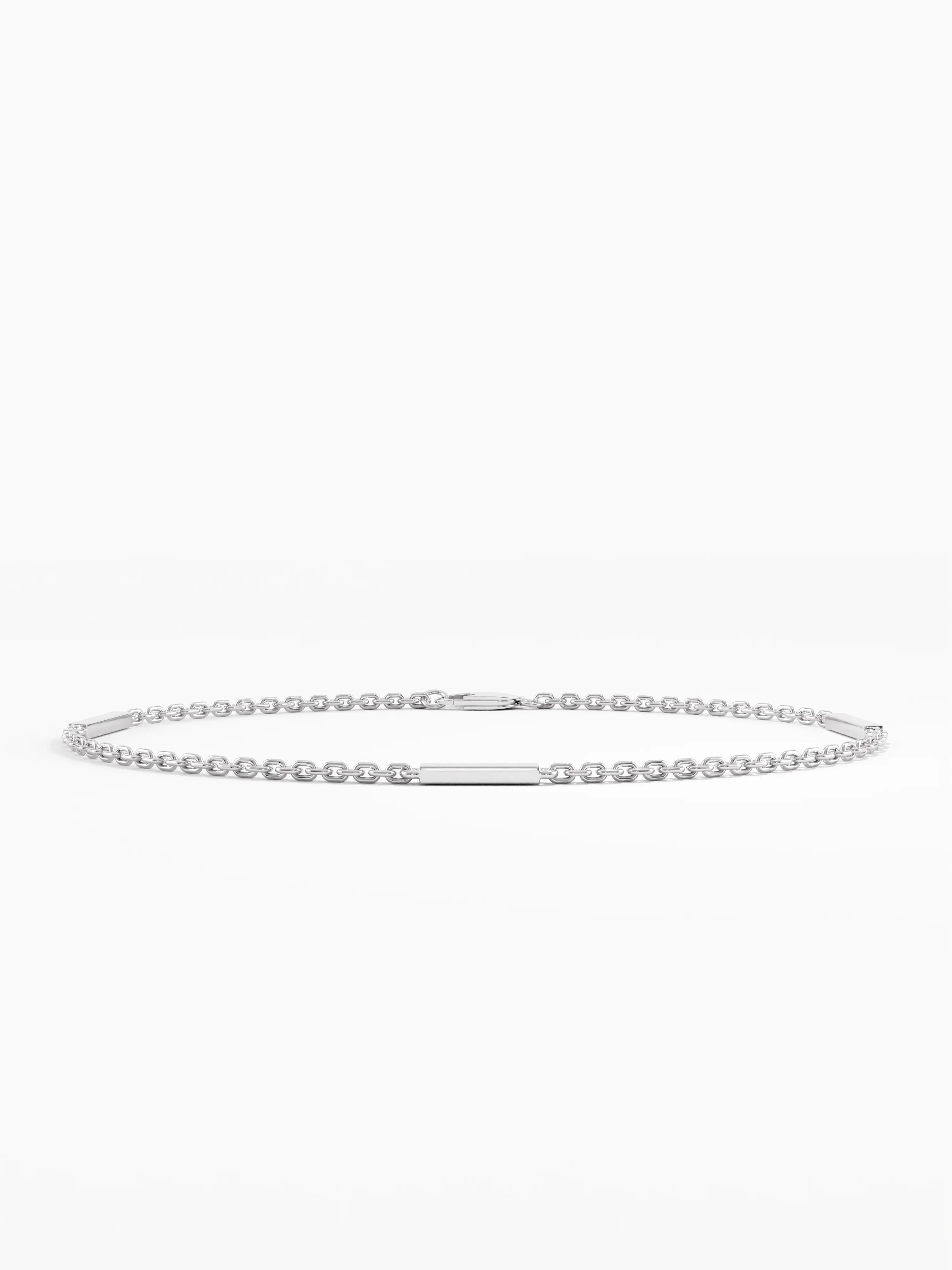 Gold Bar Bracelet, solid gold bracelet, view 7 | DiaFifth