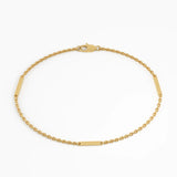 Gold Bar Bracelet, solid gold bracelet, view 5 | DiaFifth