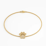 Paw Bracelet, solid gold bracelet, view 5 | DiaFifth