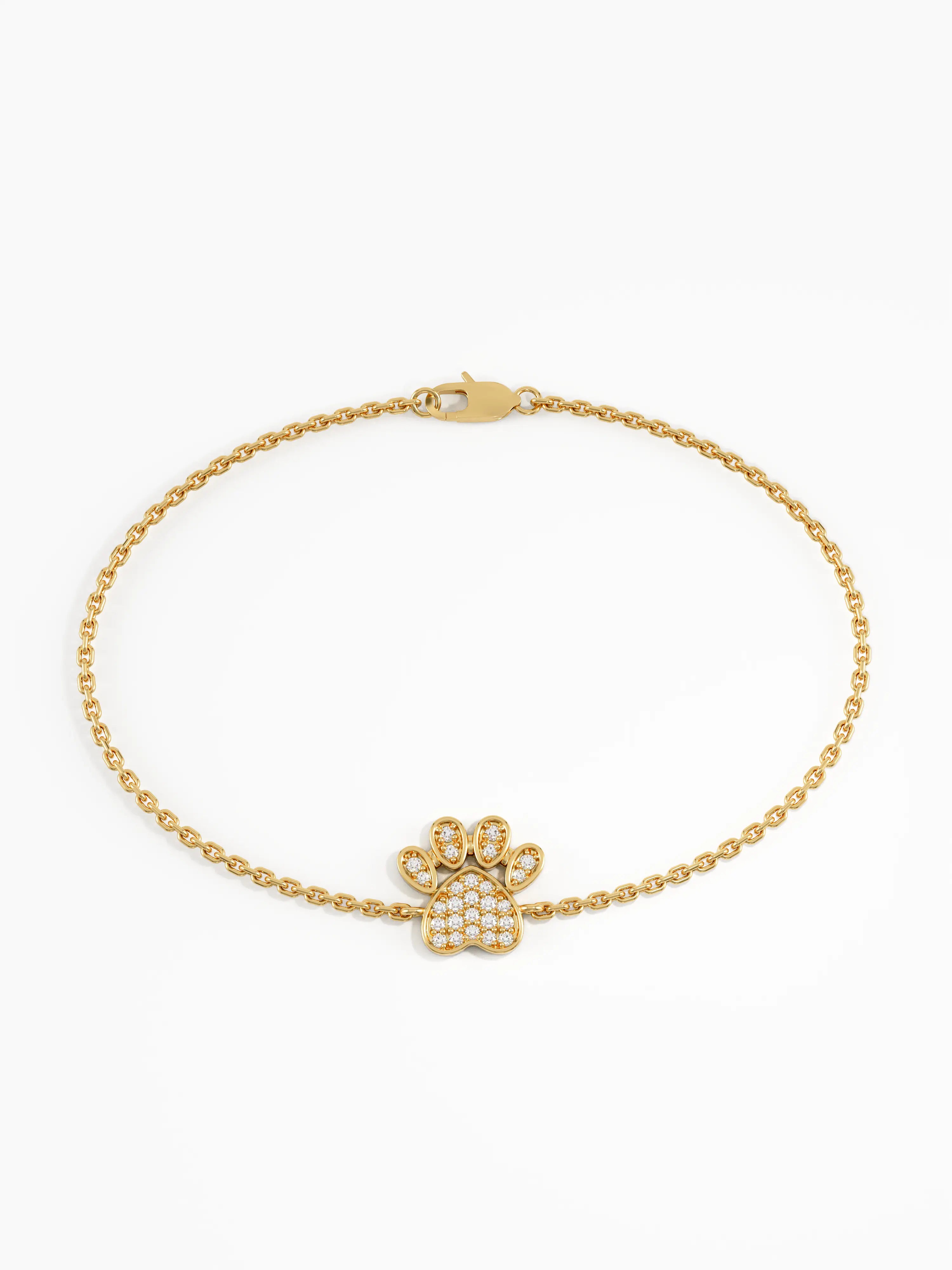 Paw Bracelet, solid gold bracelet, view 5 | DiaFifth