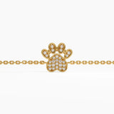 Paw Bracelet, solid gold bracelet, view 4 | DiaFifth
